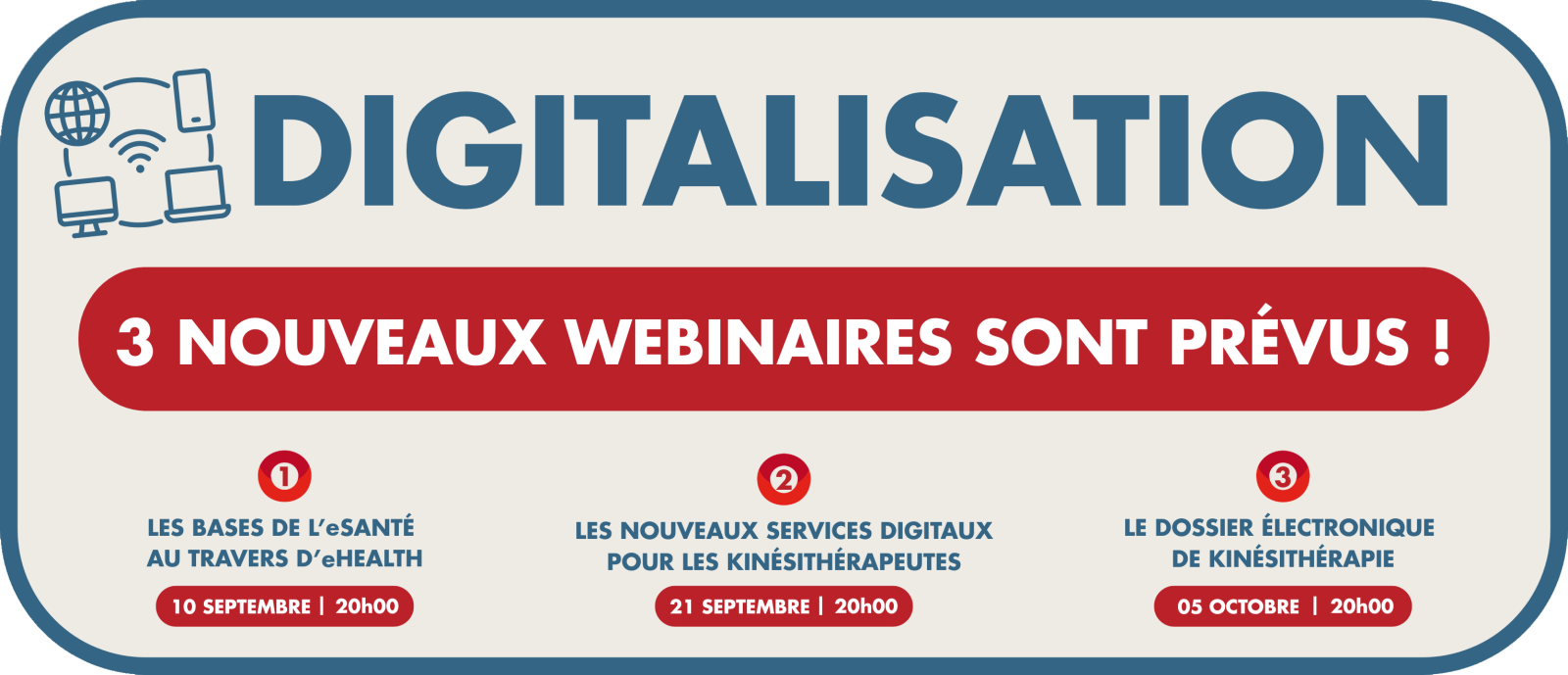 Webinaires "Digitalisation" 2026 - Septembre & Octobre